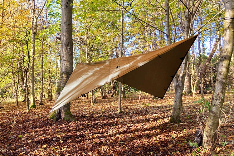 DD Hammocks DD Tarp 3.5x3.5 Ruskea 3 DD Hammocks DD Tarp 3.5x3.5 Ruskea