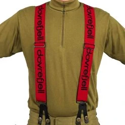 Dovrefjell Vision Henkselit Punainen, Nappikiinnitys