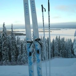 Eräsukset, KARSKI Sukset 200cm + Siteet + 150cm Sauvat