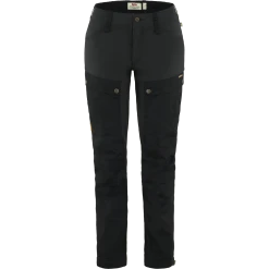 FJÄLLRÄVEN Fjällräven Keb Curved W Reg - Naisten Ulkoiluhousut Musta