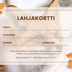 Lahjakortti (verkkokaupassa Käytettävä) 15 Lahjakortti (verkkokaupassa Käytettävä) -Fjällräven shop Lahjakorttiverkkokaupassakaytettava 99999984 20 7877ce234e1513b51e85b6b20da6a9a0 7